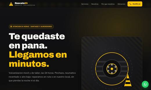 Maqueta de sitio para vulcanizaciones: Rescate Amarillo 24